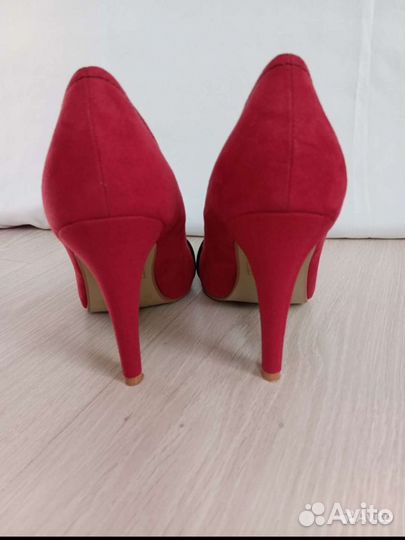 Туфли красные женские 40