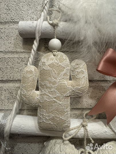 Елка деревянная на стену