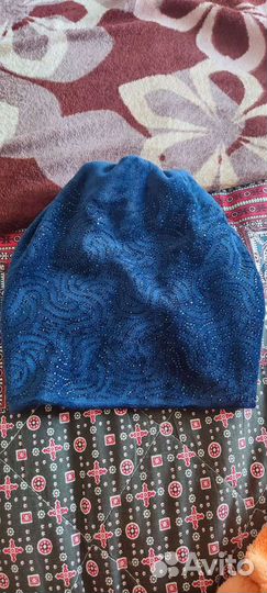 Шапка бархатная