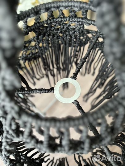 Люстра макраме