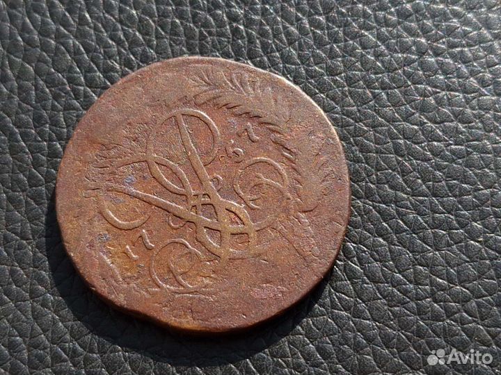 Монета 2 копейки 1757 Елизавета