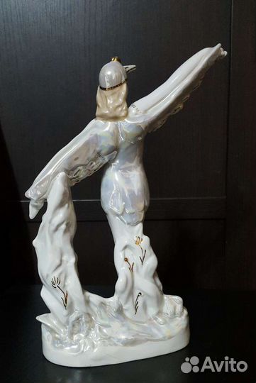 Статуэтка Балерина-Аист. Фарфор дфз Вербилки