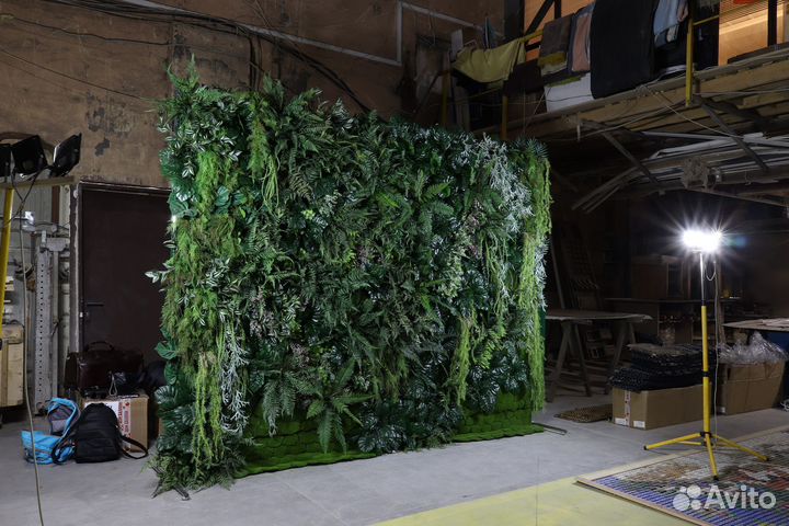 Фотозона на детский праздник. Фотозона из зелени