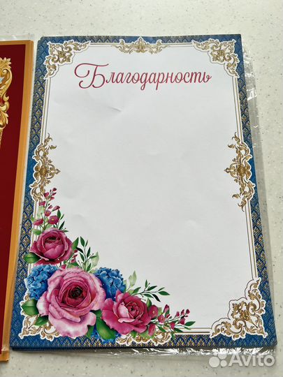 Почетная Грамота, Благодарность