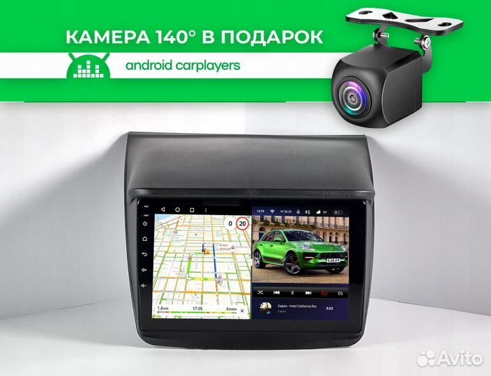 Магнитола android 4.32 Mitsubishi Pajero sport 2