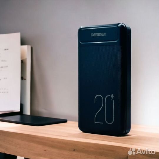 %%power bank denmen DP10 20000 mAh Black