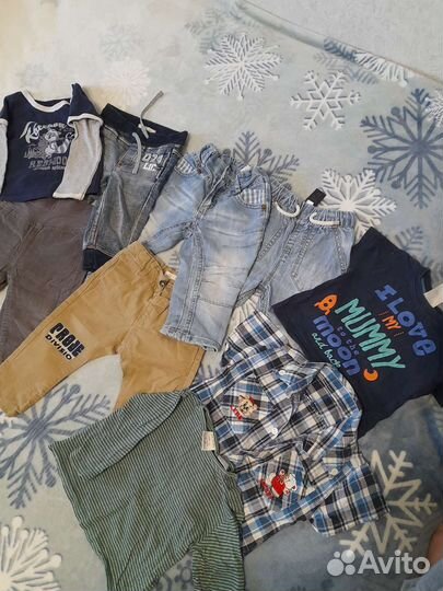 Одежда для мальчика 1,5 -2 лет. Пакетом