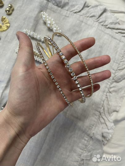 Ободок со стразами choupette на выпускной