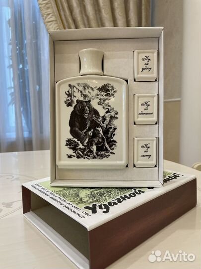 Набор Охота, Штоф + стопки в спичечном коробке