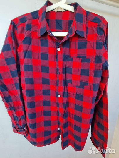 Рубашка на мальчика 14 лет, рост 170