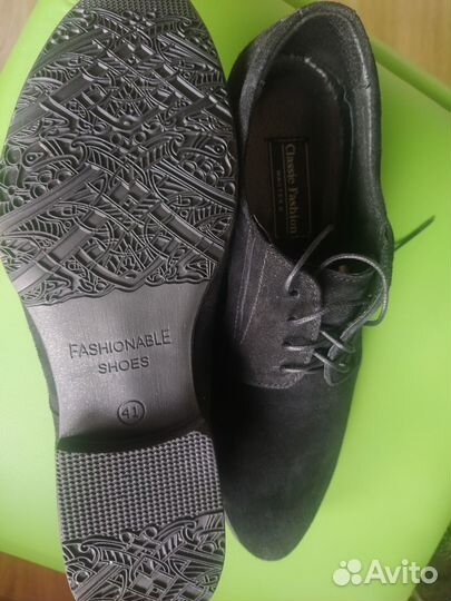 Туфли замшевые мужские новые