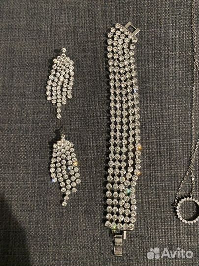 Бижутерия серьги и браслет