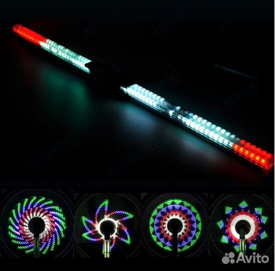 Программируемая подсветка на колесо велосипеда