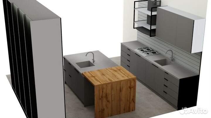 Деталировка мебели / Визуализация мебели / Раскрой
