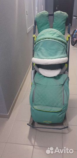 Детские санки коляска