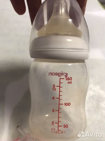 Бутылочки pigeon 160 и 240, 2 новые насадки LL