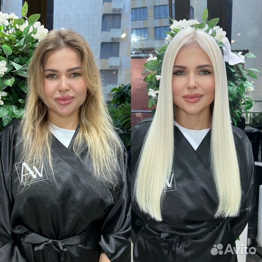 Наращивание волос модель