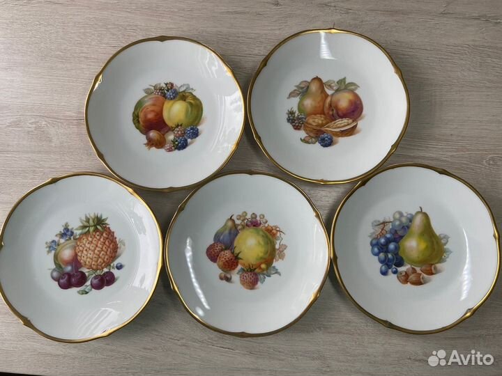 Тарелки Шуман, Германия, фрукты