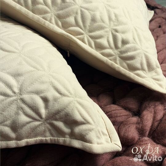 Стеганные декоративные наволочки