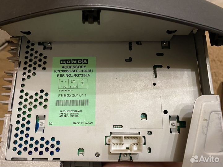 Honda accord 7 магнитола
