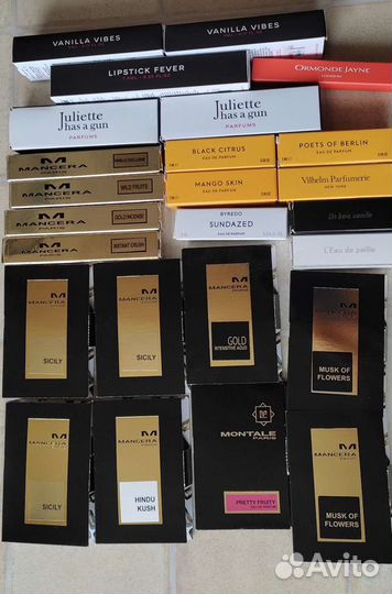 Пробники mancera, atelier cologne, Tom ford