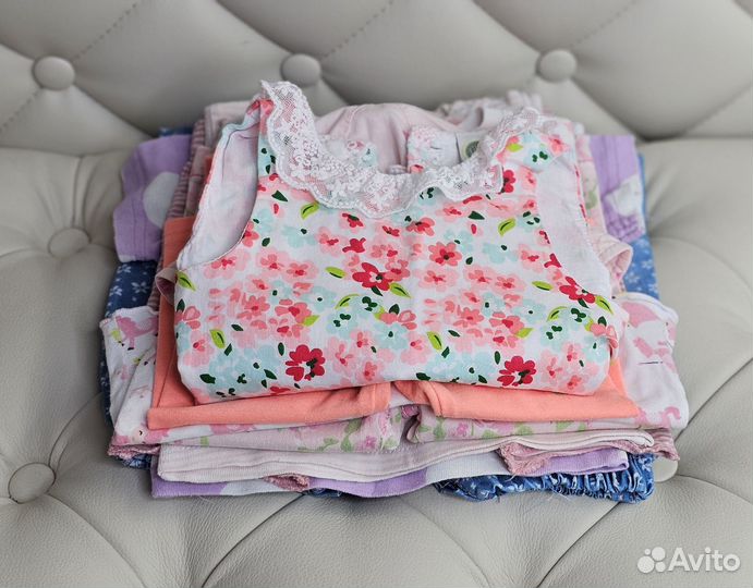 Вещи лето 68 р на девочку пакетом