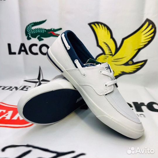 Кроссовки Lacoste Ramer Boat CRE SPM WHT/DK LTH