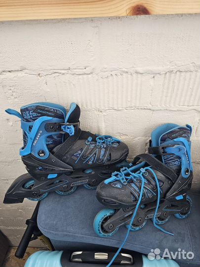 Роликовые коньки детские раздвижные размер 36-39