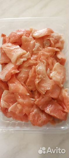 Кусочки лосося