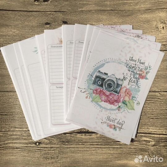 Страницы блоки для альбом ежедневник скрапбукинг