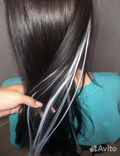 Цветное наращивание волос