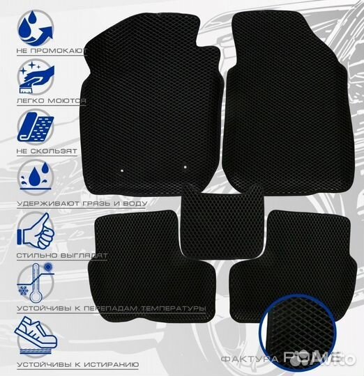 3D коврики ева KIA Sportage 4 перед.прив