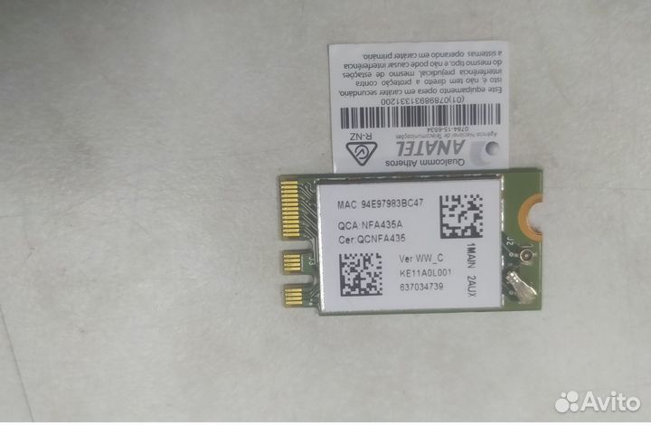 Wi-Fi+Bluetooth модуль qcnfa435