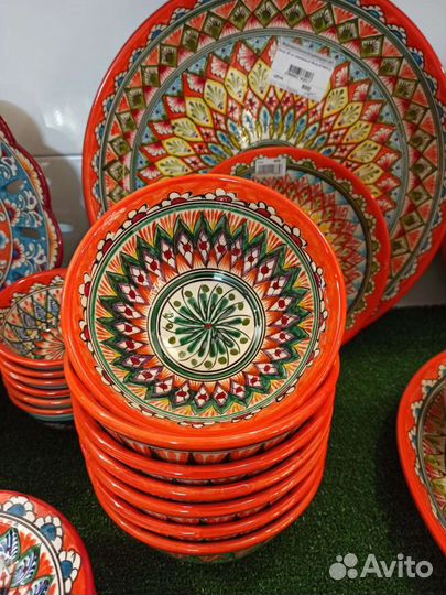 Восточная посуда Риштан Оранжевая