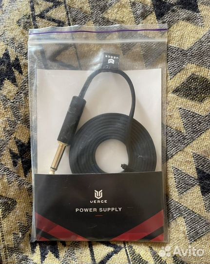 Тату-машинка Verge direct 2.1 black + power supply