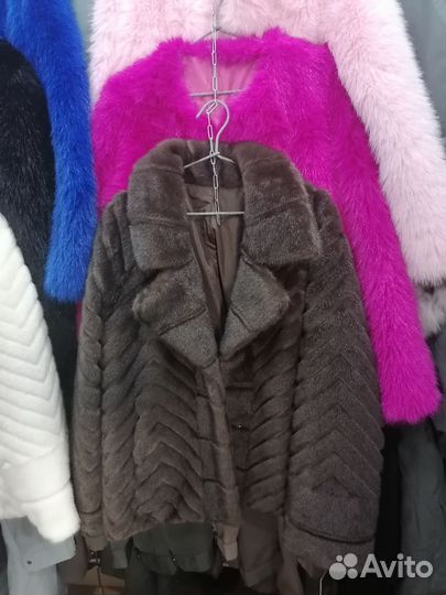 Шуба соболь эко мех 70 см