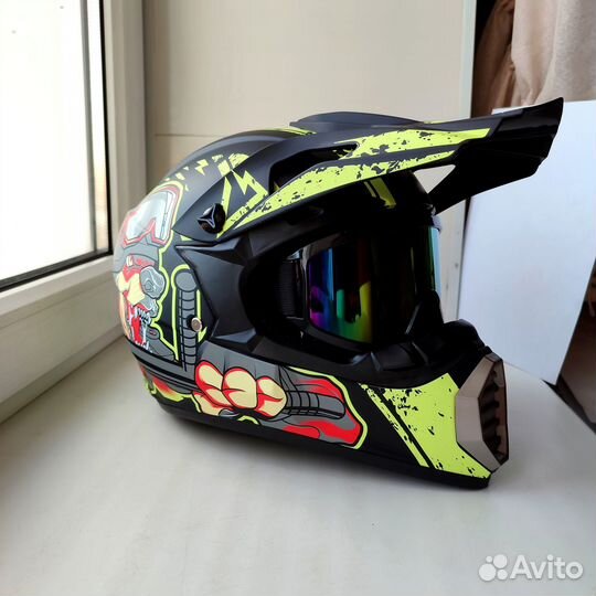 Мото очки новые,мото шлем кроссовый,мотошлем новый