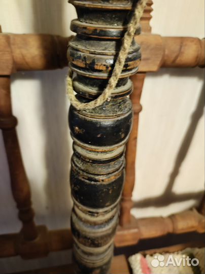 Прялка деревянная старинная