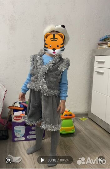 Костюм детский на новый год заяц зайчик