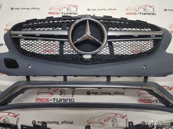 Бампер Mercedes C-class w205 стиль C63 AMG