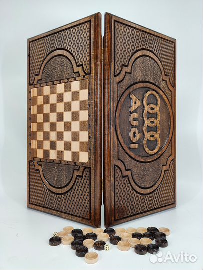 Нарды резные дерево - Ауди, Лексус, Тойота