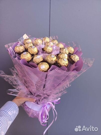 Сладкие букеты из конфет