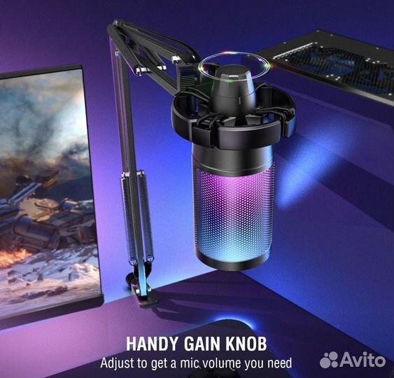 Новый игровой микрофон Fifine A6T RGB
