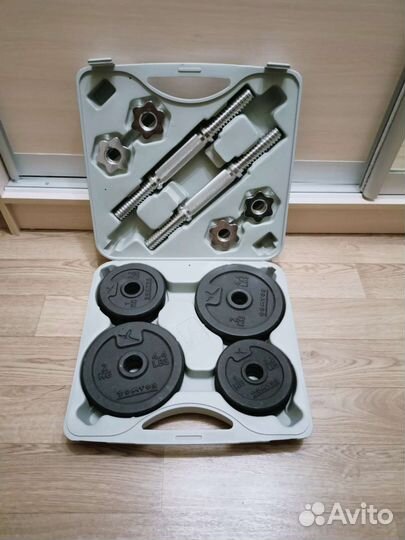 Гантели разборные в кейсе Domyos железные