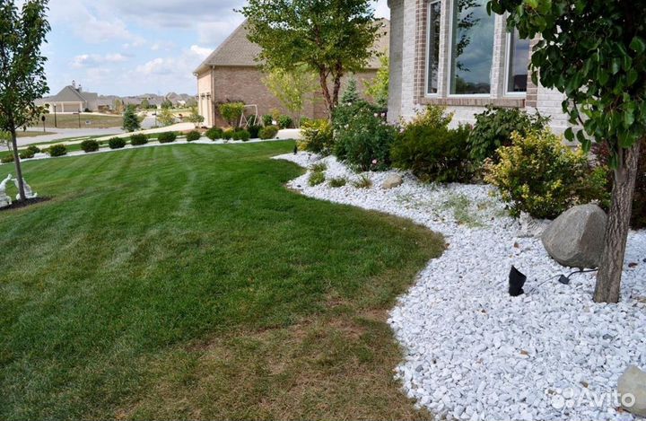 Мраморный щебень белый доставка