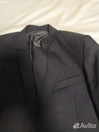 Пиджак серый 134 школьный для мальчика
