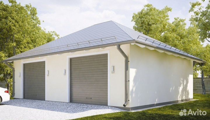 Гараж под ключ с электричеством для авто