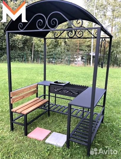 Мангал с крышей