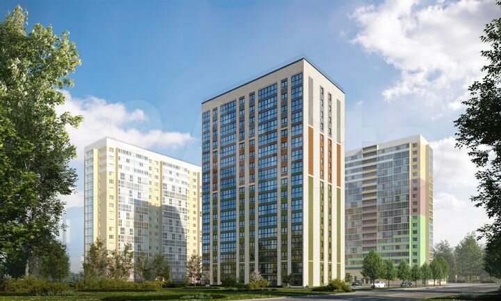 2-к. квартира, 57 м², 6/17 эт.