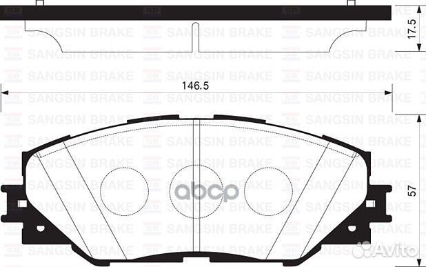 Колодки тормозные toyota RAV 4 05- передн. SP21